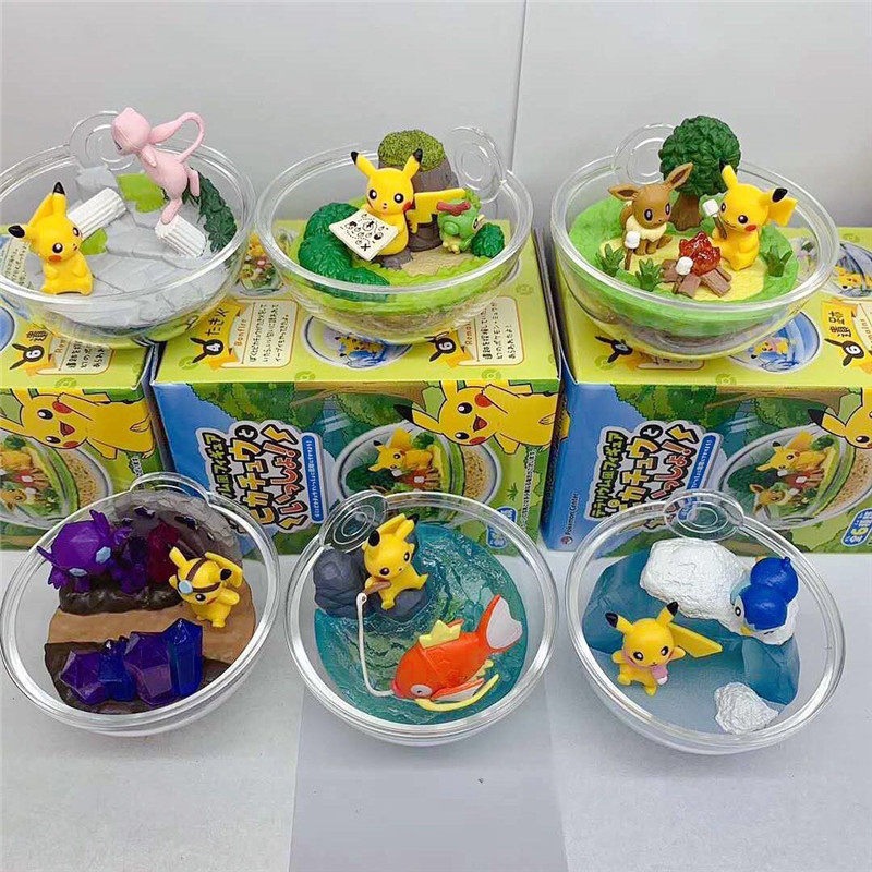 Pokemon Anime Merchandise - Re-Ment Pokémon Pikachu Terrarium Figure Blind