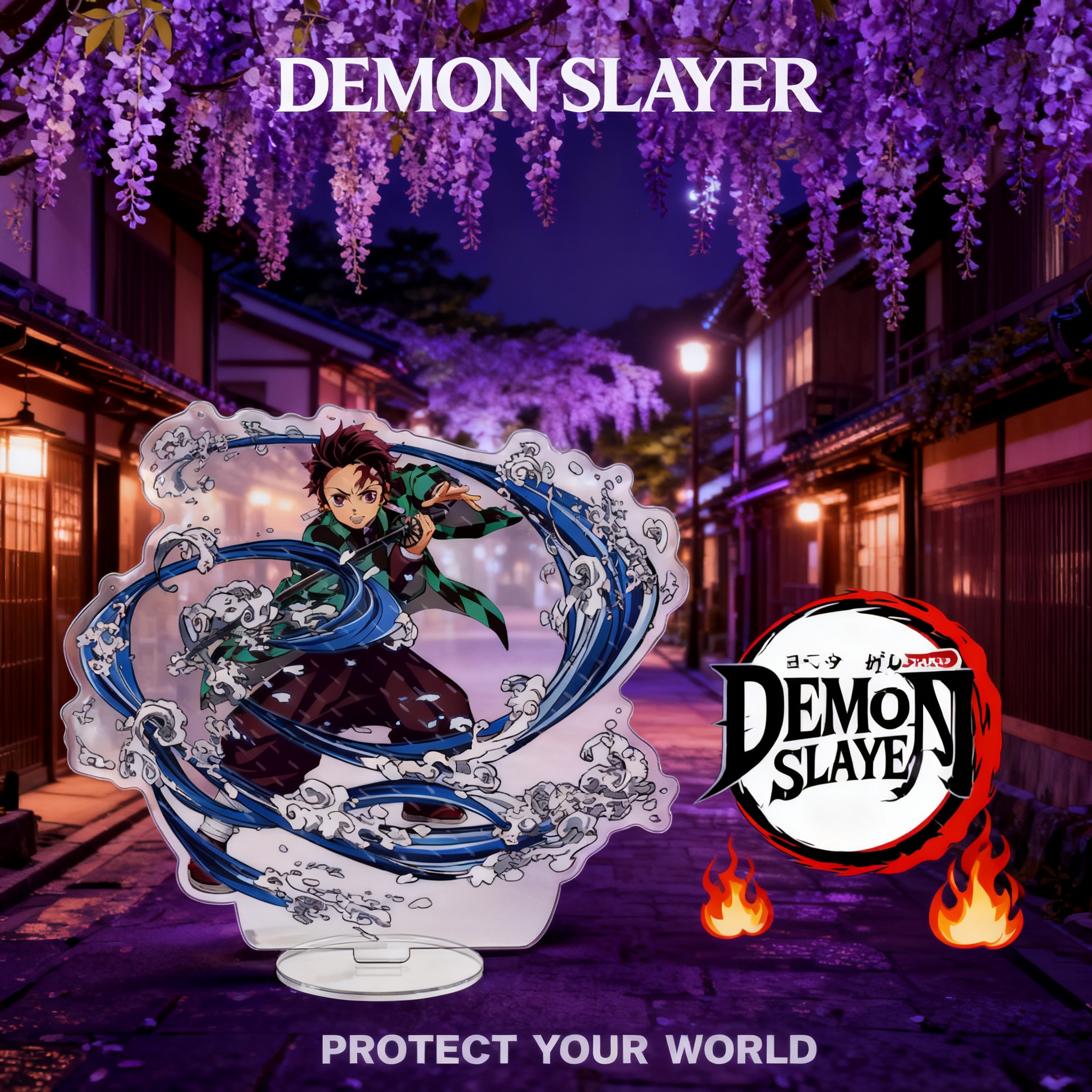 Anime Merchandise Figures - Demon Slayer Anime Acrylic Stand Tanjiro