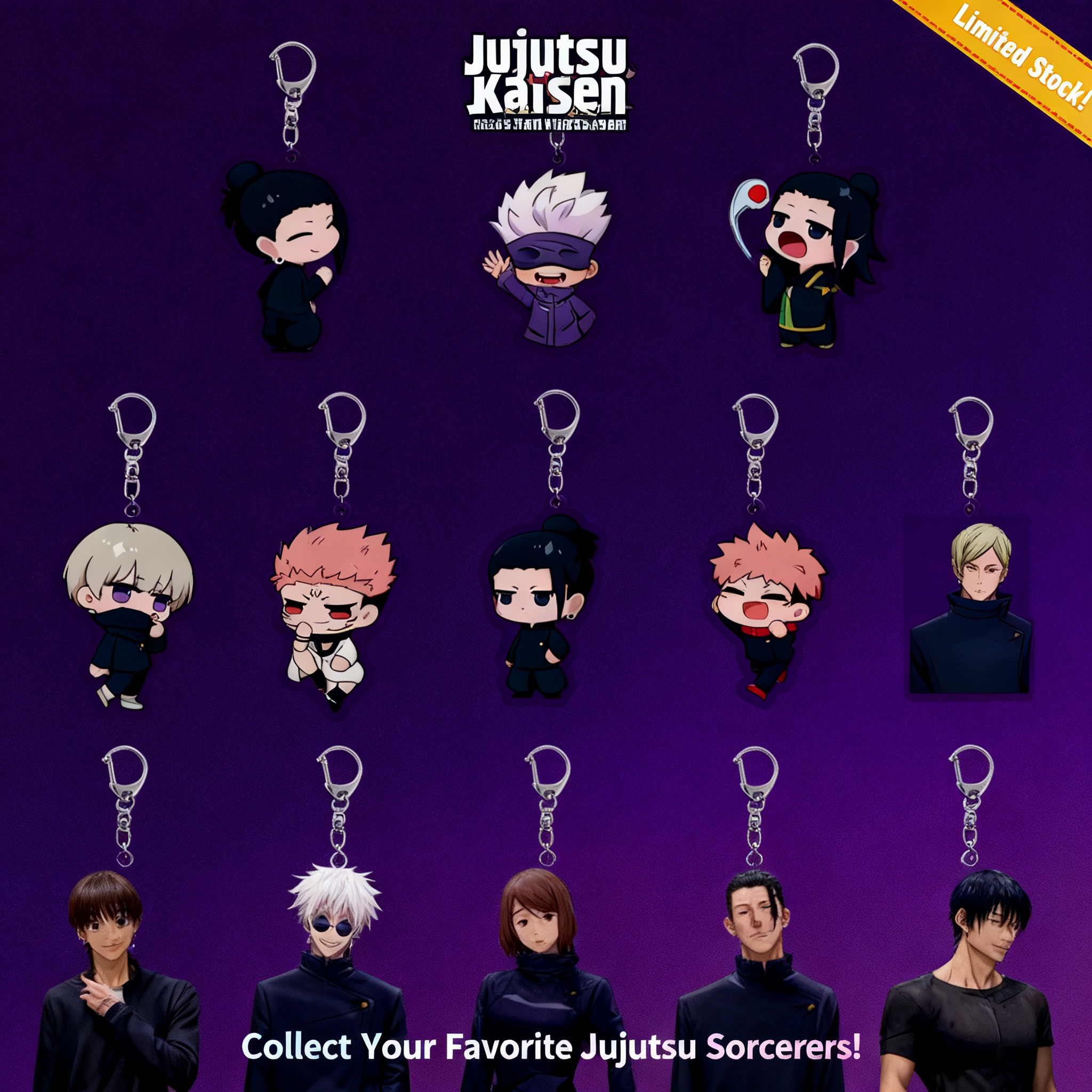 Anime Jujutsu Kaisen Merchandise - Anime Backpack Keychain Jujutsu Kaisen Acrylic