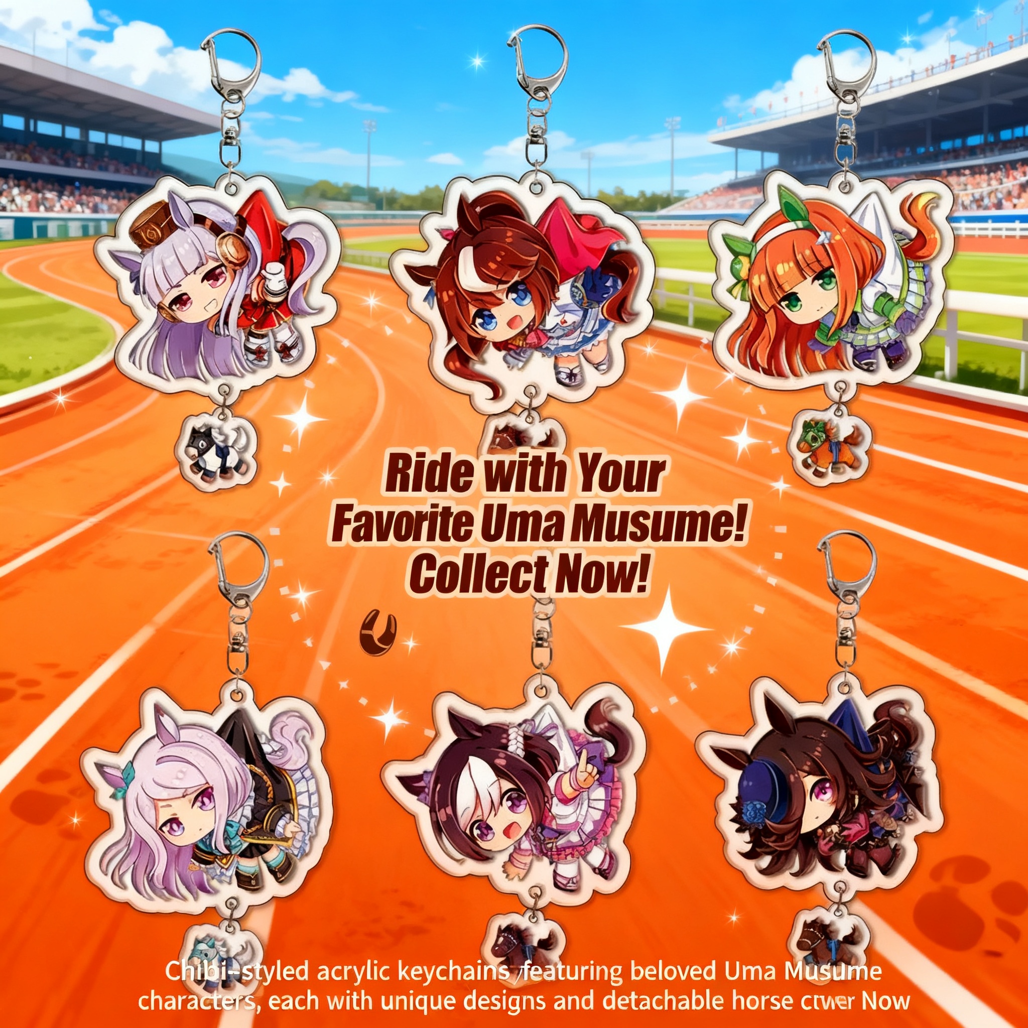 Anime Merchandise Wholesale - Anime Keychain Acrylic Keychain Pretty Derby
