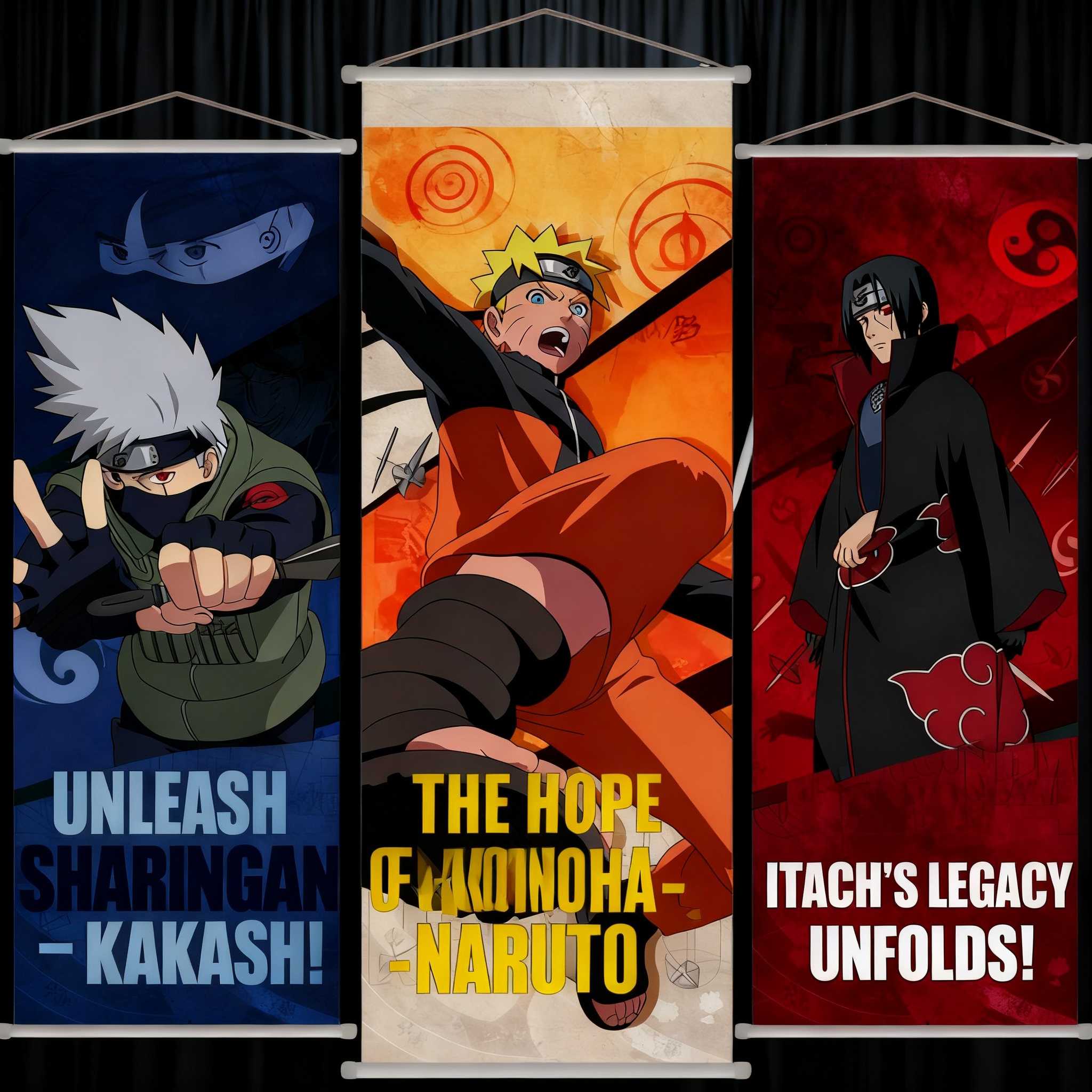 Anime Poster Print - Naruto Anime Uzumaki Long Scroll Wall