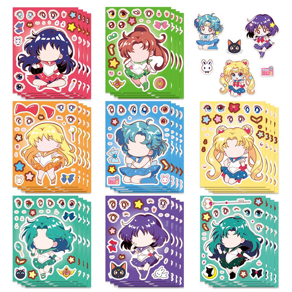 8/16PCS Sailor Moon Face-Chang - Anime Poster Print recensione e prezzo