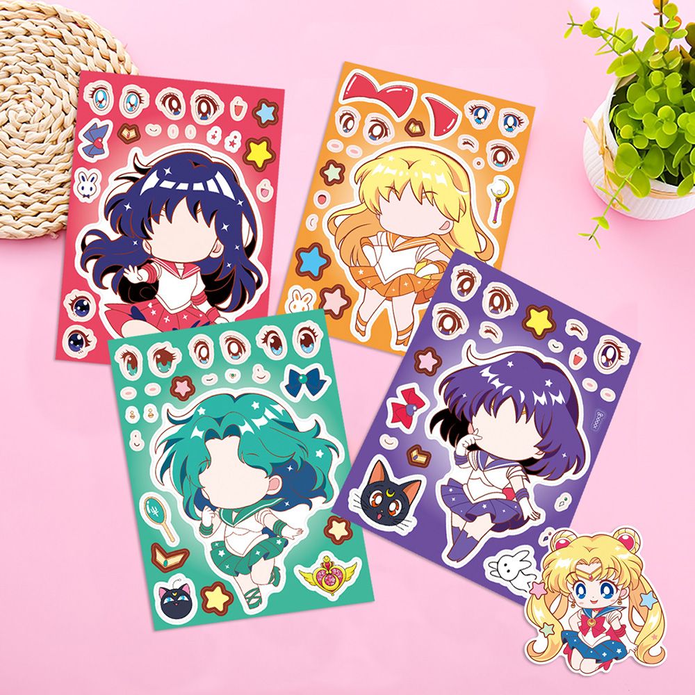 8/16PCS Sailor Moon Face-Chang - Anime Poster Print recensione e prezzo
