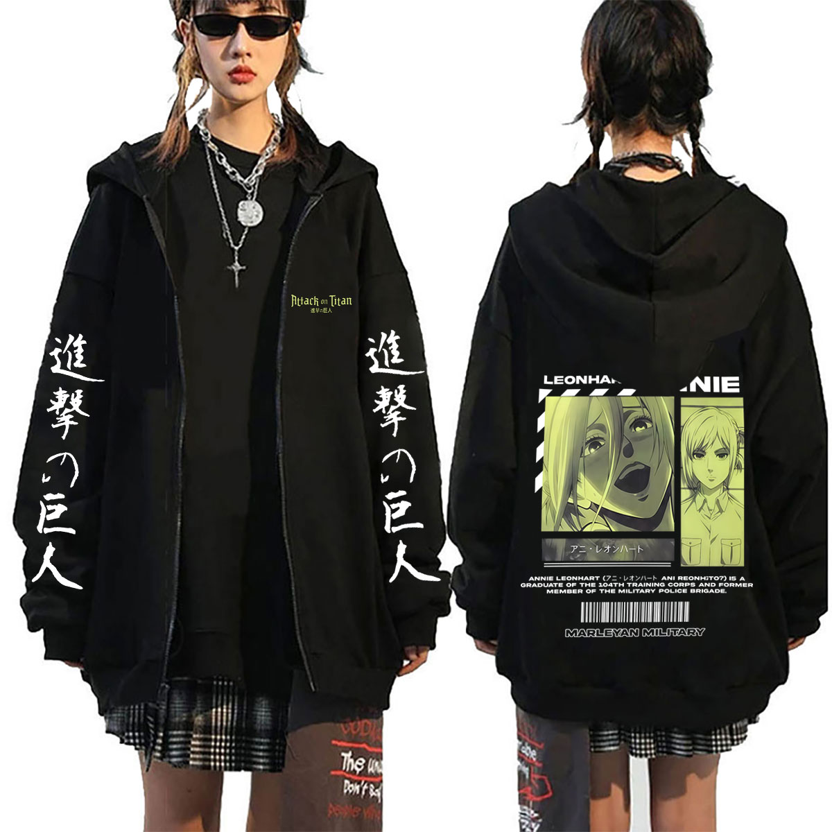 Anime Attack on Titan Annie Le - Anime Merch Hoodie recensione e prezzo