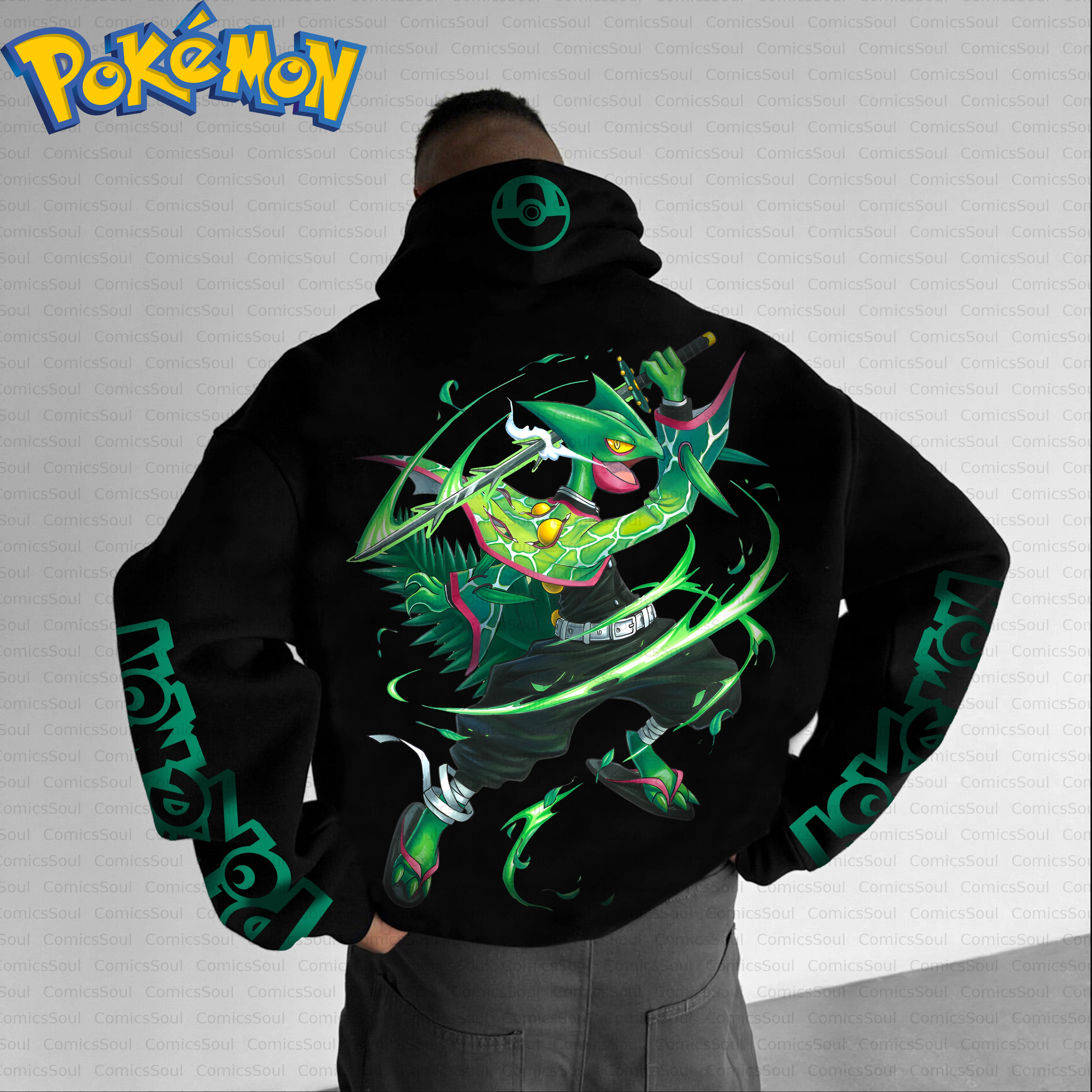 Black Cotton New Pokemon Hoodi - Anime Merch Hoodie recensione e prezzo