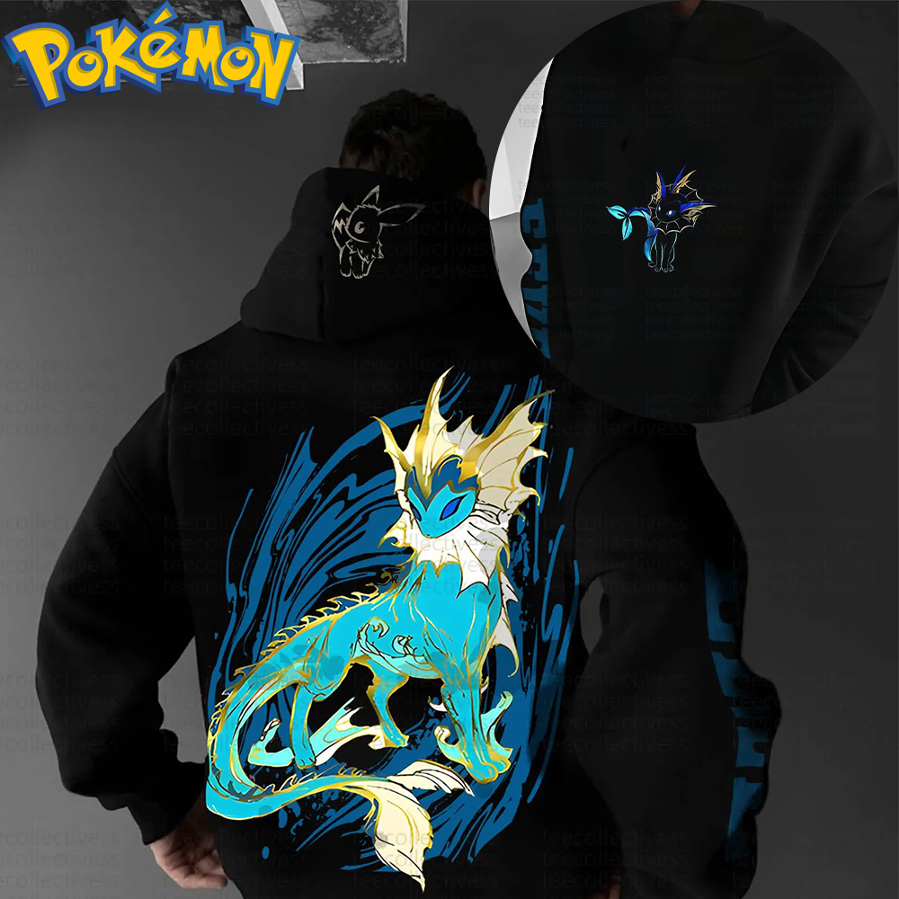 Pokemon Anime Vaporeon Cotton  - Anime Merch Hoodie recensione e prezzo